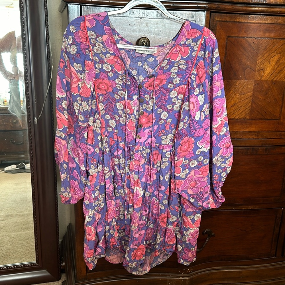 Floral boho festival romper